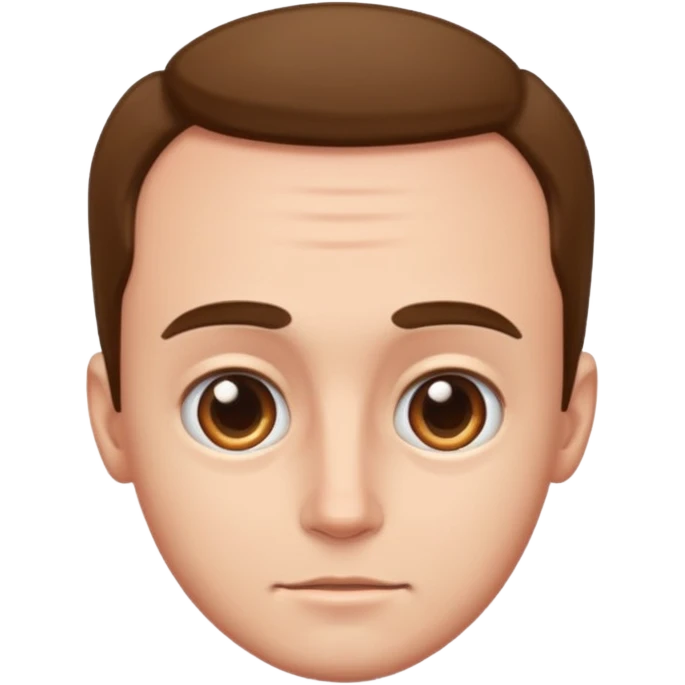 man with a big forehead emoji