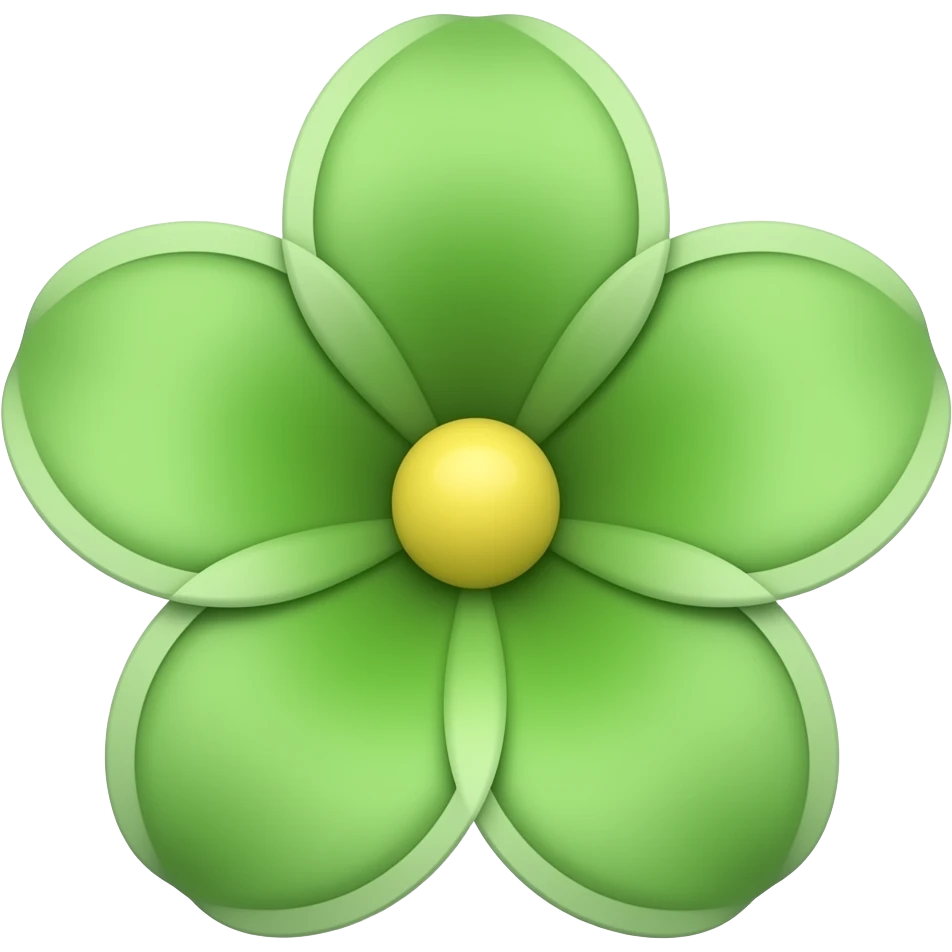 green flower emoji