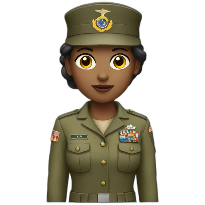 Military woman emoji