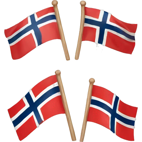 norway and denmark flags emoji