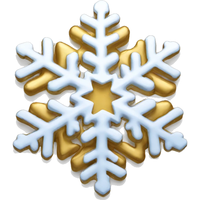 snowflake gold emoji
