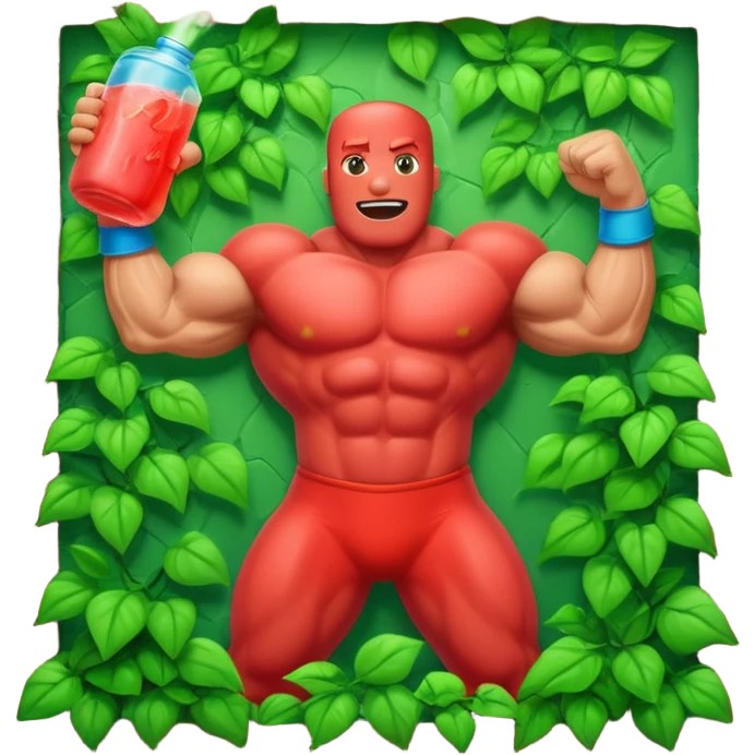 Koolaid man, green wall, breaking through  emoji