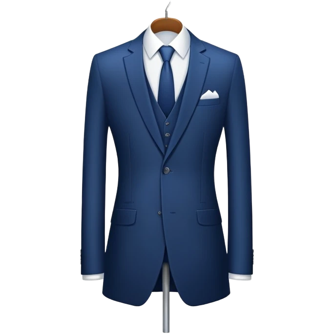 Fancy suit on hangar emoji
