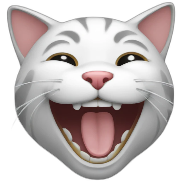 a laughing cat emoji