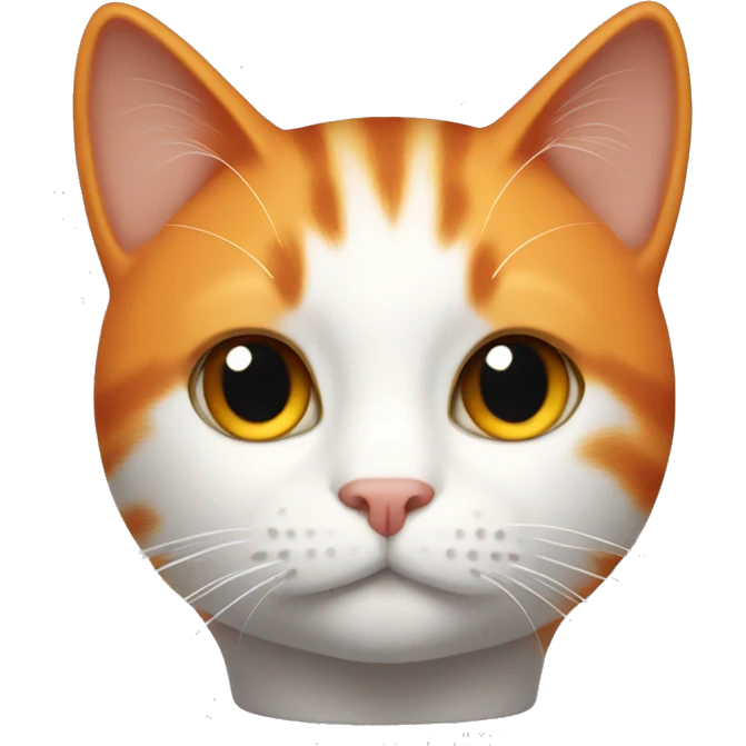 orange cat with white sweater emoji