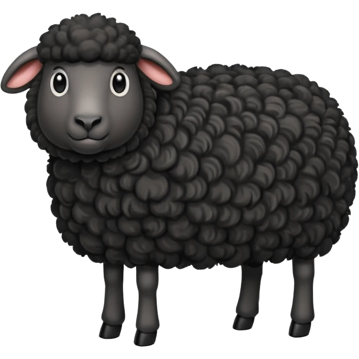 Black sheep emoji