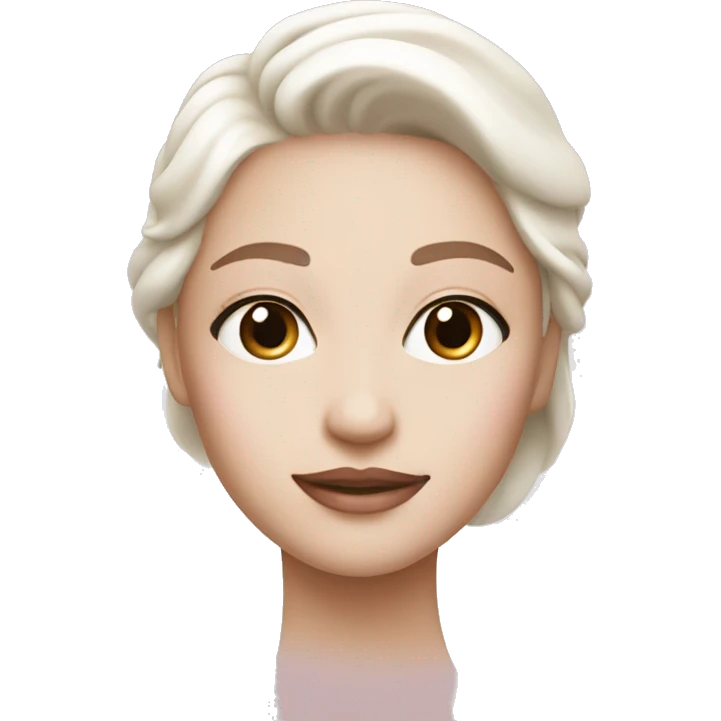 skin care light pink in white emoji