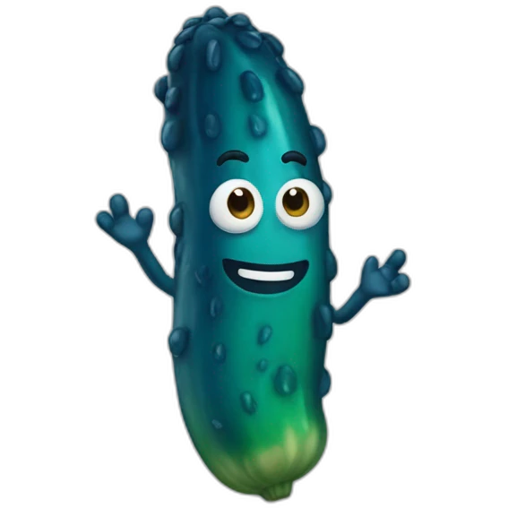 blue-pickle emoji