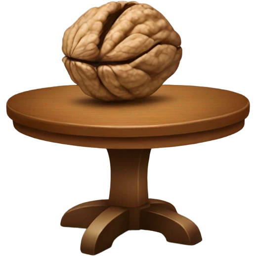Walnuts in a table emoji