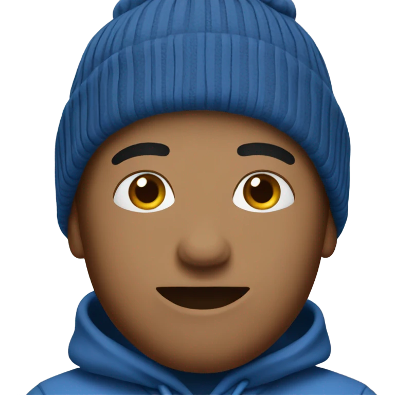 blue beanie emoji