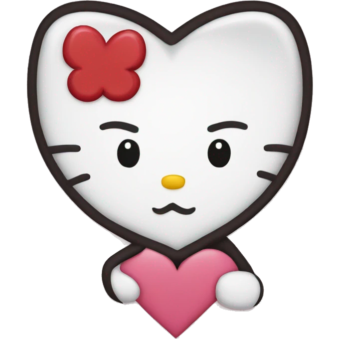Hello kitty heart emoji