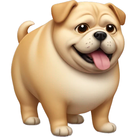 Fat fat fat dog emoji