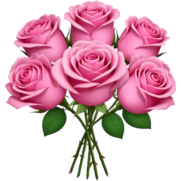 Valentines Day all pink flowers emoji