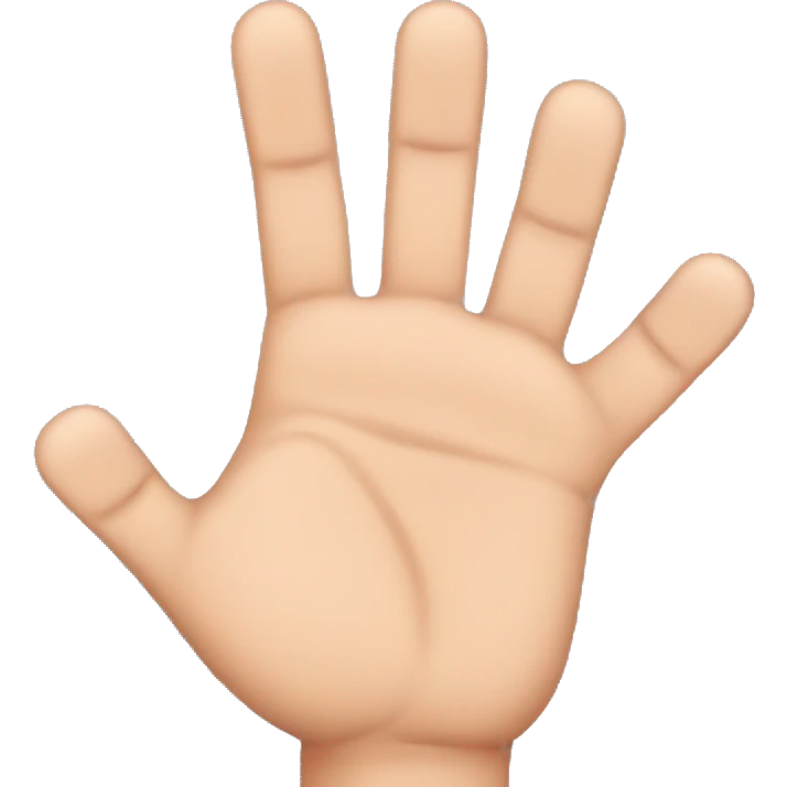 Hand with too many fingers emoji