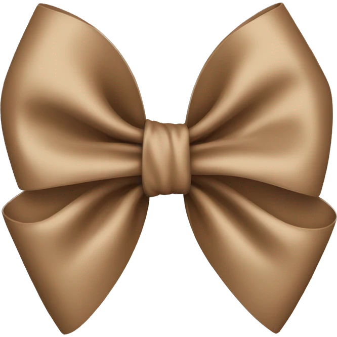 light brown bow emoji