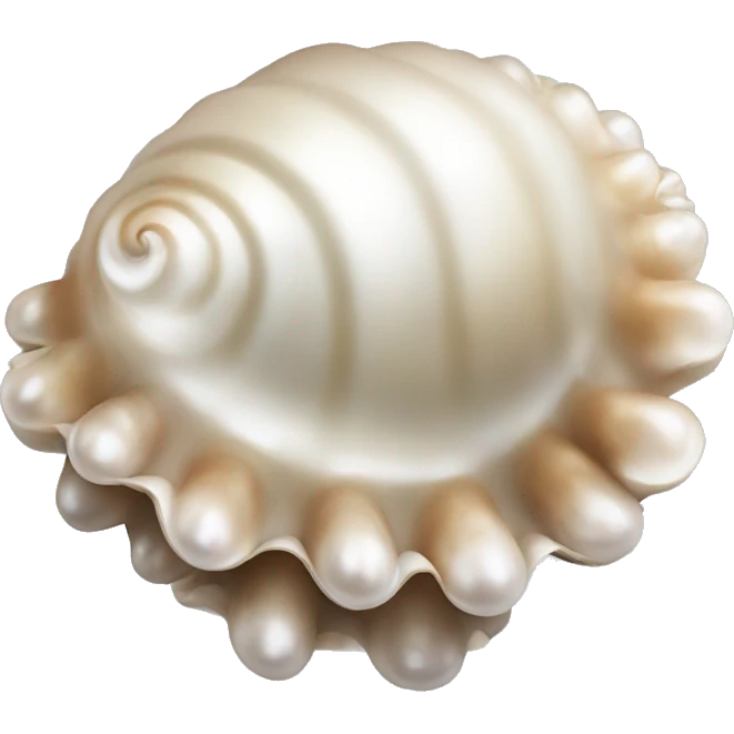 Shell pearl emoji
