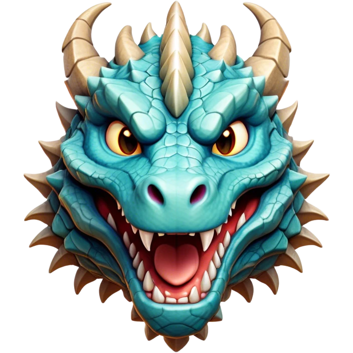 Cinematic Comical Giant Rock Dragon Portrait Emoji, Head tilted dramatically with an exaggeratedly amused expression, featuring a striking, chiseled body with bold stone textures and wide, expressive eyes brimming with playful geologic mischief; rendered with vivid, lifelike detail and dynamic, natural shadows, high shine, dramatic yet humorous, styled with an air of cheeky ancient solidity, soft glowing outline, capturing the essence of a spirited and over‐the‐top stone giant that looks ready to rumble with timeless mirth! emoji