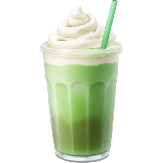 Iced Matcha latte emoji