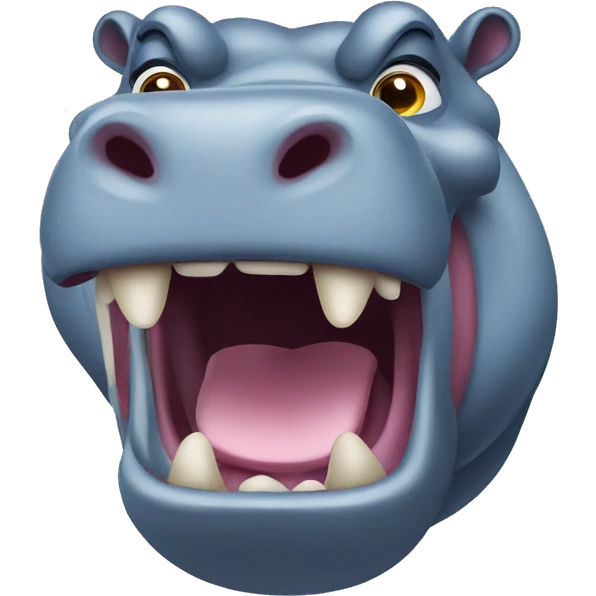 Angry hippopotamus  emoji