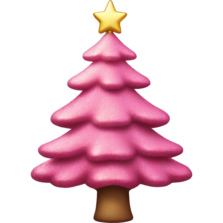 pink sparkle christmas tree emoji