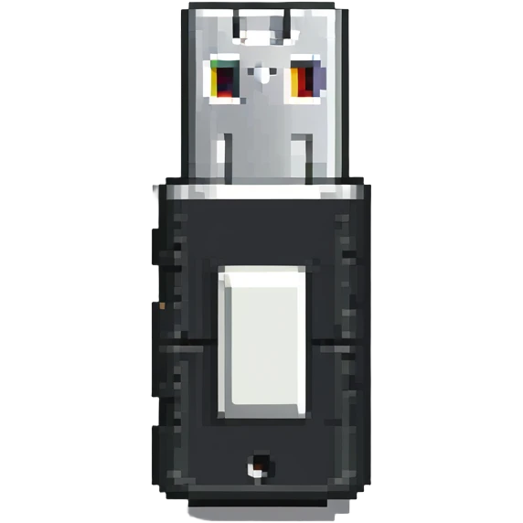 USB thumb drive storage device with details emoji