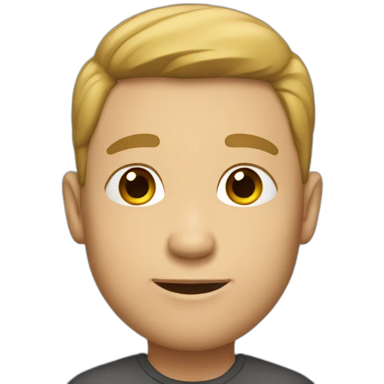 A white adult boy emoji