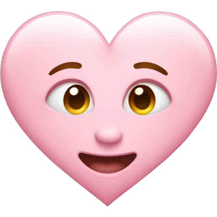 light pink heart emoji