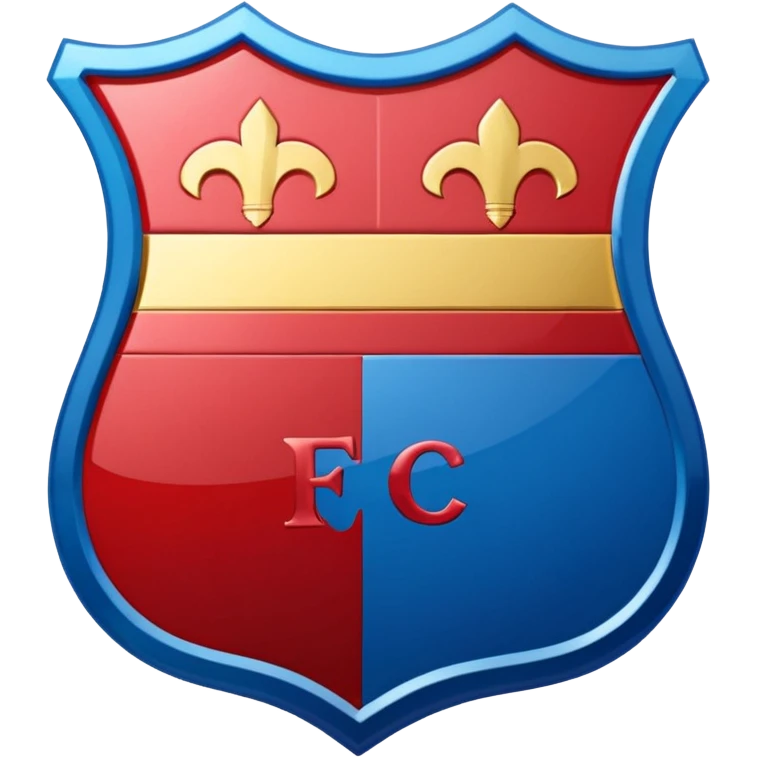 Fcb logo minimal dual tone emoji
