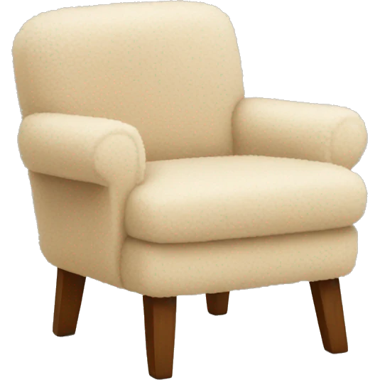beige sherpa chair emoji