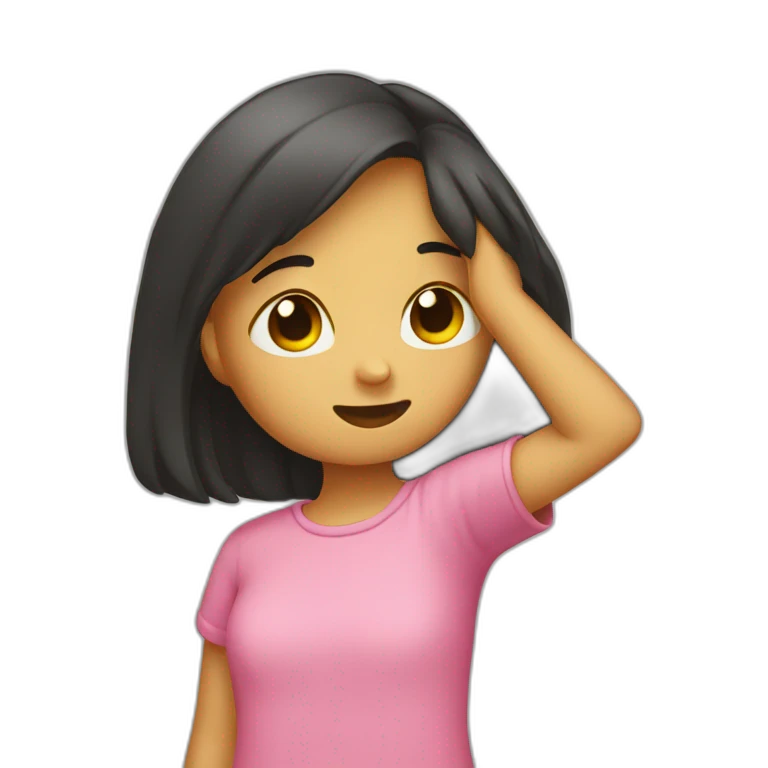 fille qui dab emoji