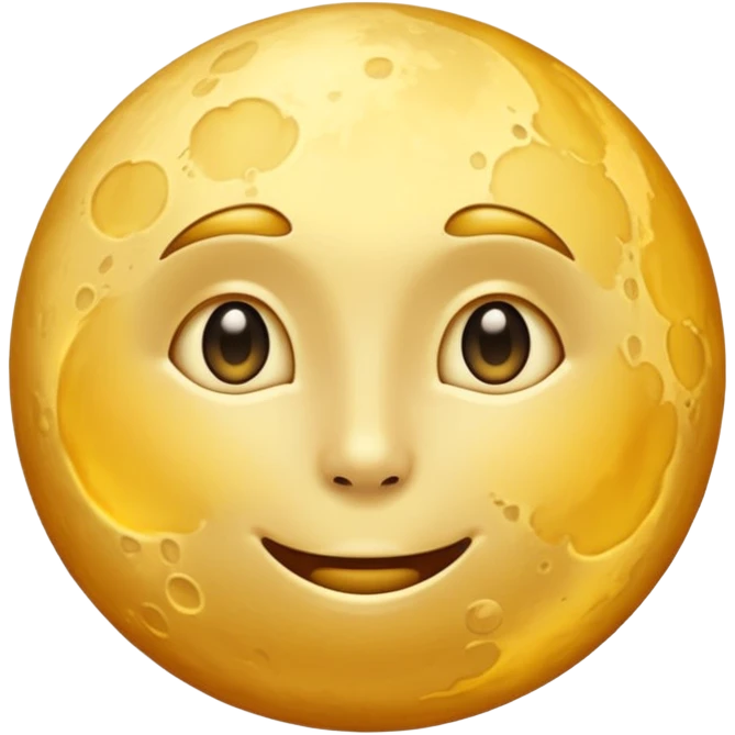 golden moon emoji