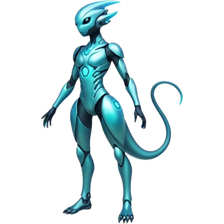 Futuristic Ethereal Modern Fakémon-creature-hybrid Full Body emoji