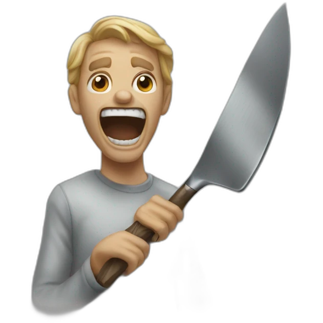 scream tenant couteau emoji