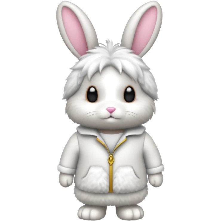Make a bunny with classic roblox emoji