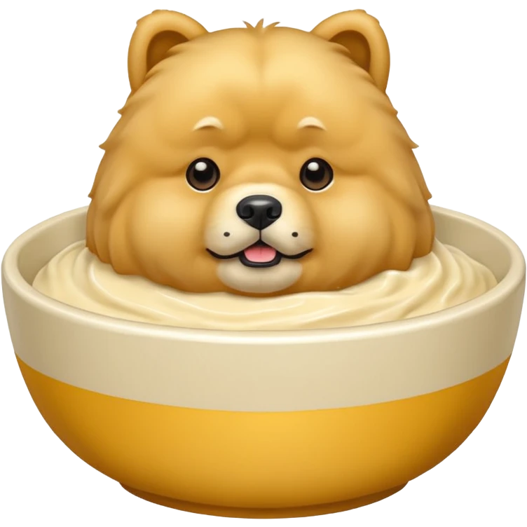 Crème chow chow emoji