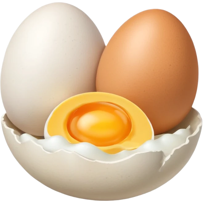 Uova con guscio emoji