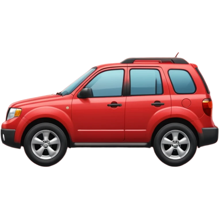 A **simple emoji-style icon** of a **red multipocket folder**, clean and minimal, with **layered inner tabs**, subtle shading, and a **small red Mazda Tribute car symbol** on the front.
 emoji