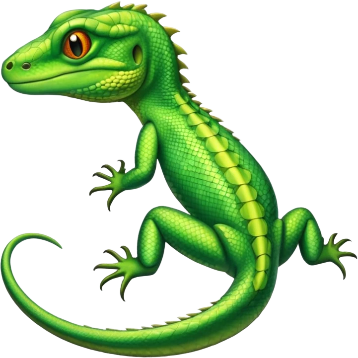 green lizard reptile emoji