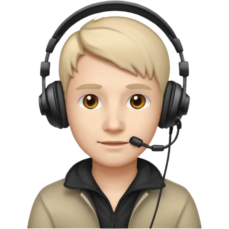 streamer wearing headphones emoji