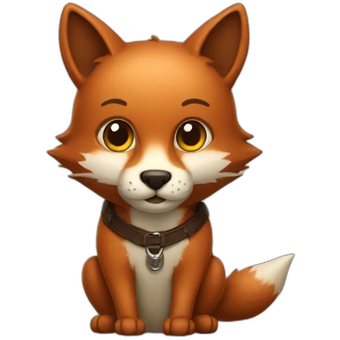 leather cat fox emoji