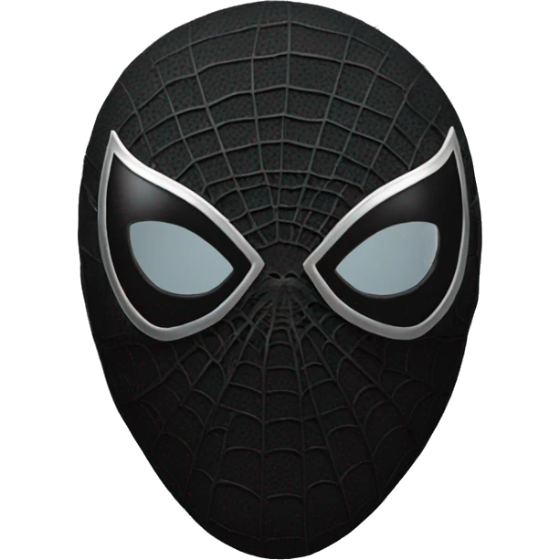 Spider-man black mask emoji
