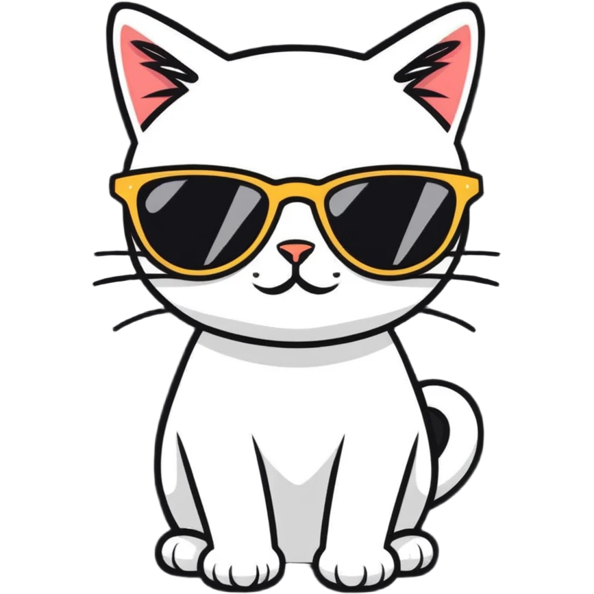 cat wearing sunglasses emoji