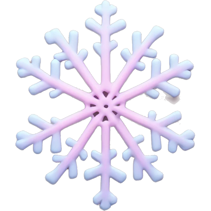 pastel pink snowflake  emoji
