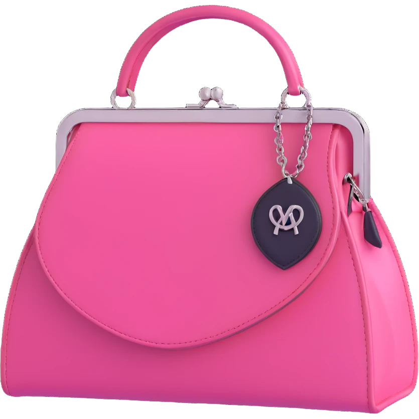 Pink goth purse emoji