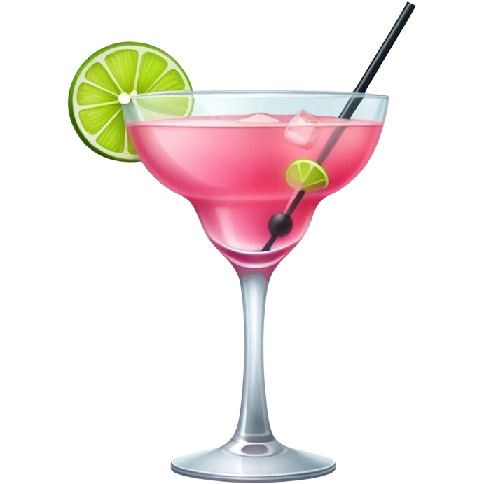 Pink cocktail emoji