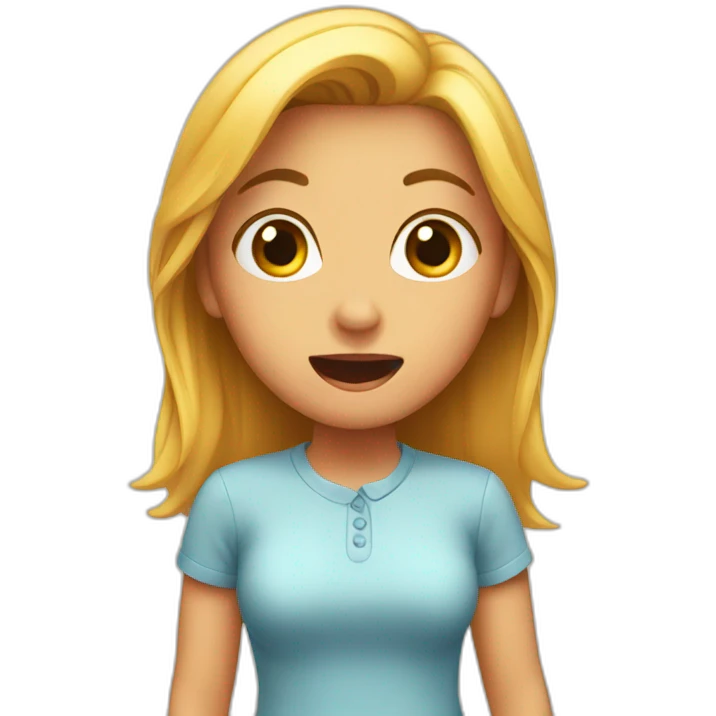 girl surprised emoji