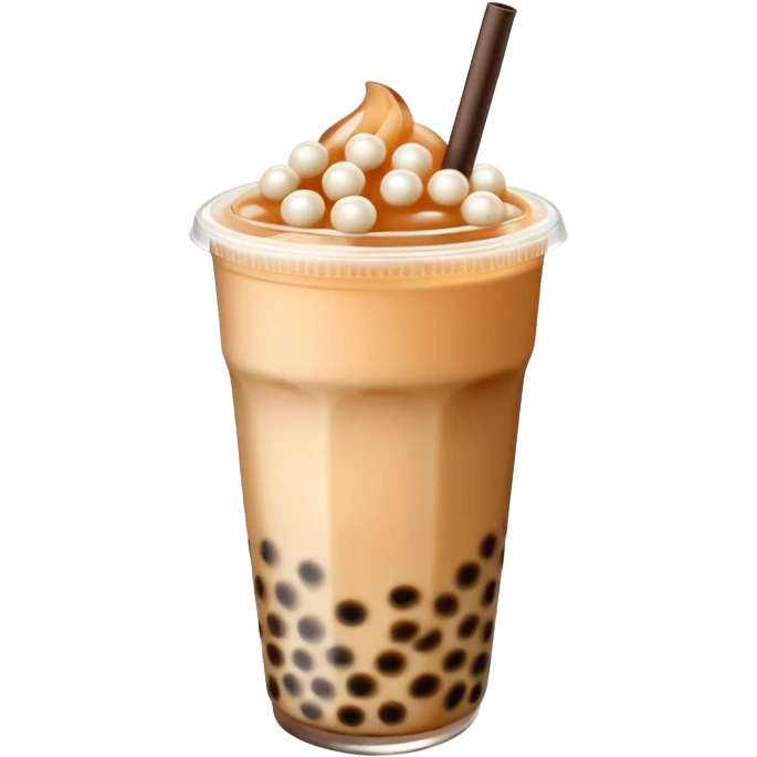 Milk bubble tea emoji