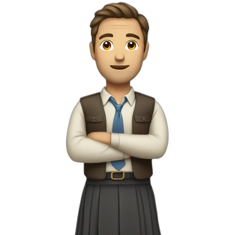 Man with skirt emoji