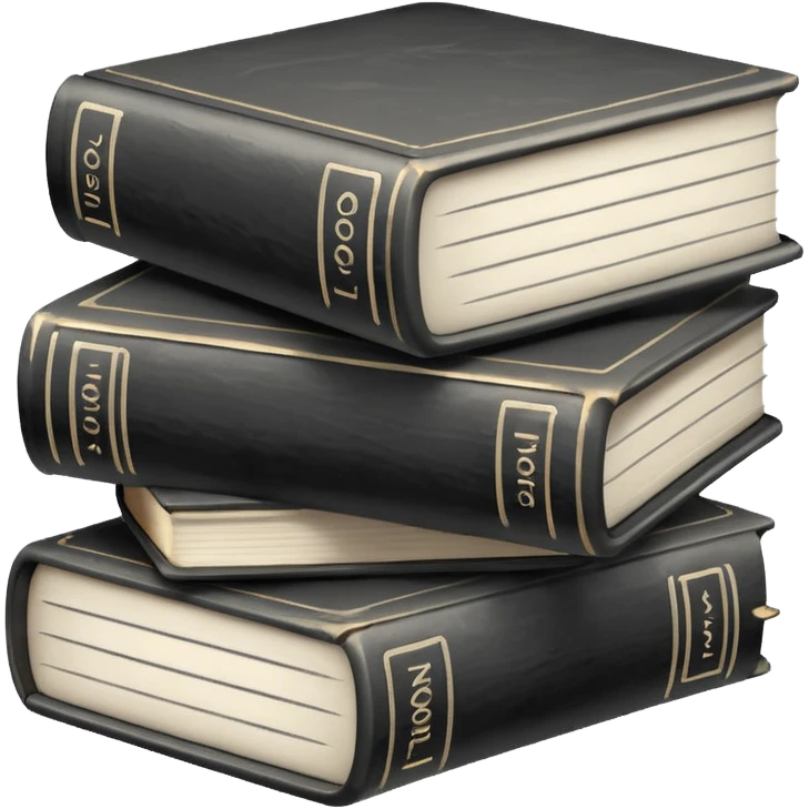 книги черно белый стиль emoji