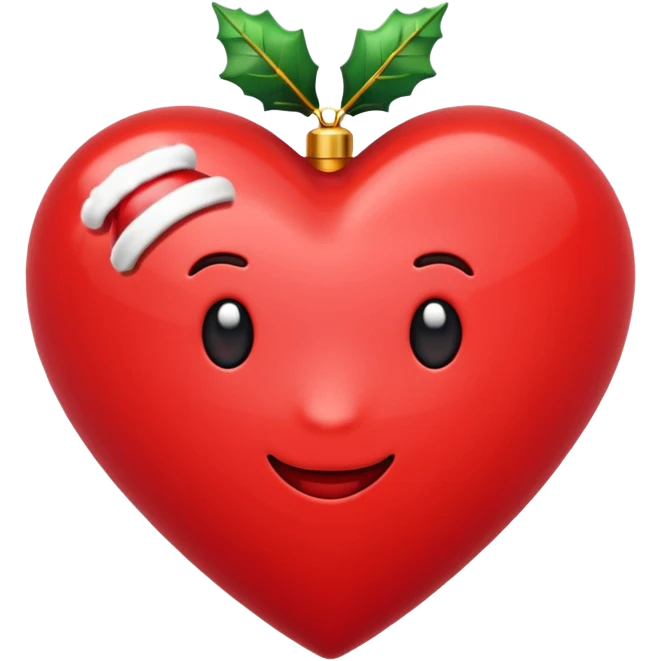Christmas can emoji heart shaped emoji
